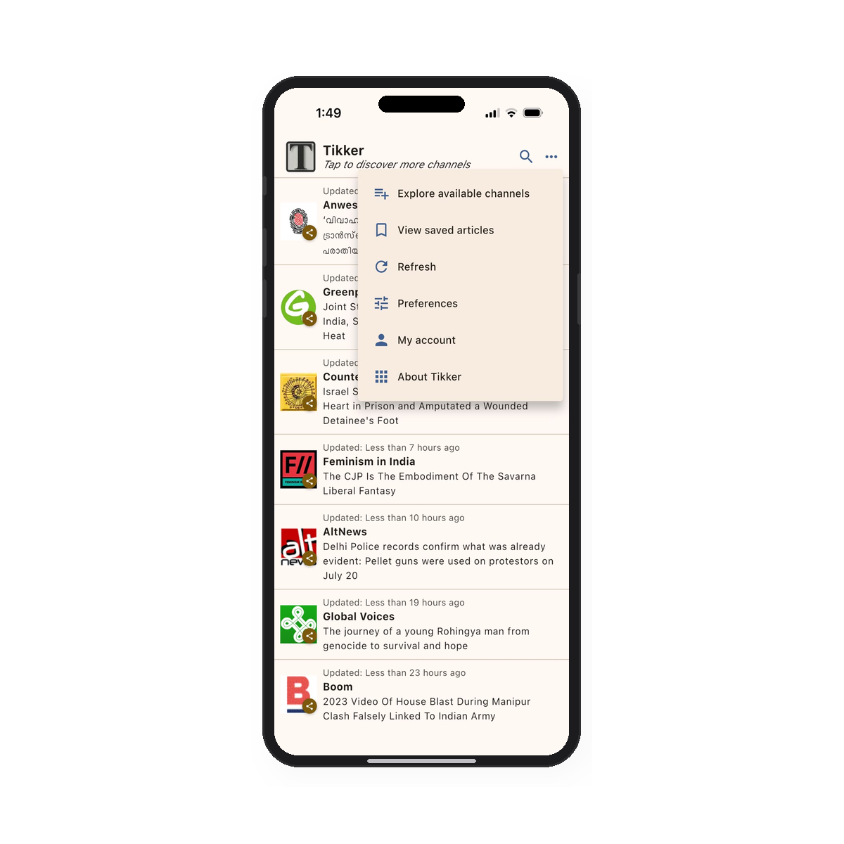 How to Subscribe to New Channels on Tikker (It's Free!)